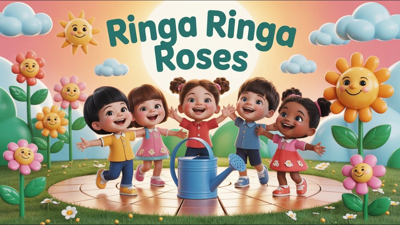 Sing with Ringa Ringa Roses 🌹 | Classic Kids Nursery Rhyme & Poem - YouTube