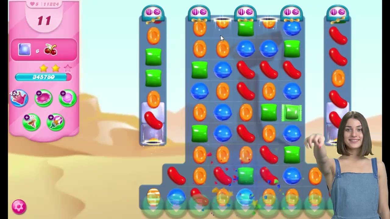 お客頁　4点まとめて Candy Crush Saga Level 11224 No Boosters - YouTube