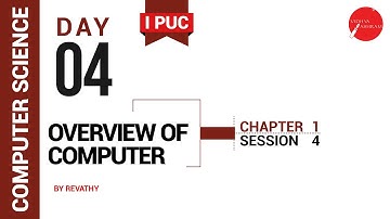 DAY 04 | COMPUTER SCIENCE | I PUC | OVERVIEW OF COMPUTER | L4