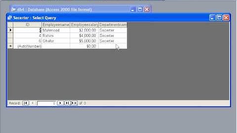 MS Access 2003 Part 1) Table in Dari / Farsi Omar Akbari