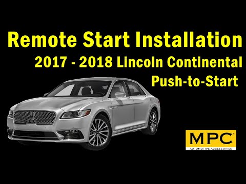 Remote Start Installation for 2017-2018 Lincoln Continental - Push-to-Start - Gas