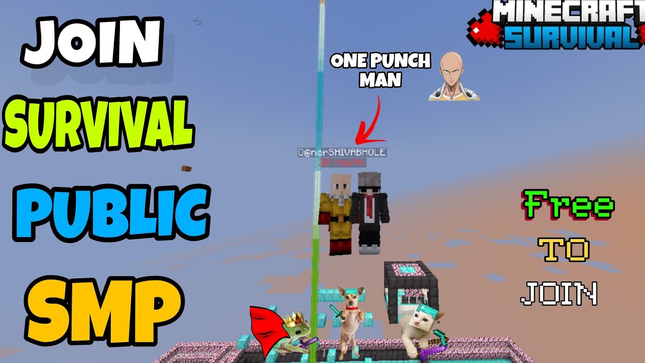 Smp To Join Javaserver ๐ฆ Join Best Survival Public Smp Server For Minecraft ๐ฏ | Java + PE | 24 ...