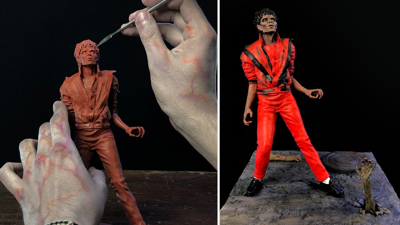 Sculpting MICHAEL JACKSON | Thriller (Halloween Special)