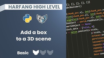 Add a box to a 3D scene in Python with Harfang High Level