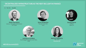 BC4EU Summit 2025 - Decentralised infrastructure as the next big leap in finance