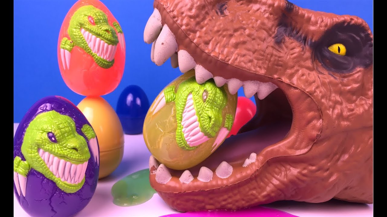 Dinosaur or Dino Surprise Egg with Matchbox Creature Cars and Surprise Slime Eggs
