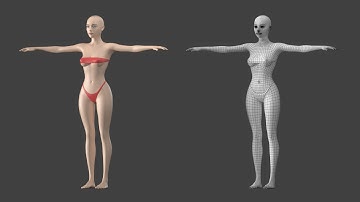 3D Model Stylized Female 01 