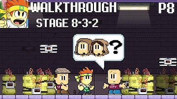 Dan The Man Gameplay Walkthrough Part 8 | Stage 8-3-2 with all secret areas