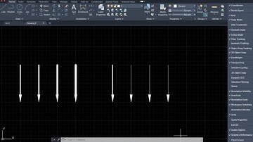 Physics & AutoCAD 2021: Draw arrows with leader tool(II): change lineweight