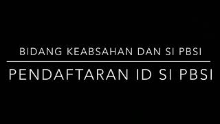 TUTORIAL CARA PENDAFTRAN ID SI ATLET BADMINTON ONLINE