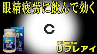 リフレアイなら眼精疲労に飲んで効く