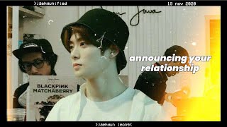 📼 nct imagine; jaehyun announcing your relationship