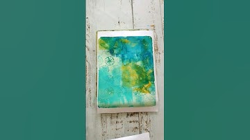 My favourite way to make collage papers. Gelli printing with stamps.