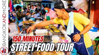 150 MINUTES THAILAND STREET FOOD TOUR 🇹🇭 | Morning Markets, Noon & Temple Festival (4K)