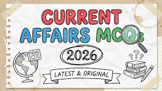 June 2026 Current Affairs MCQs | Most Important Questions for PPSC, FPSC, & Competitive Exams |