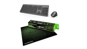 Hama Keyboard and Mouse kit/set KMW-700 and Esperanza Gaming Grunge Mouse Pad *Unboxing and Review*