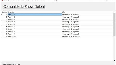 Colunas do DBGrid com largura automática!
