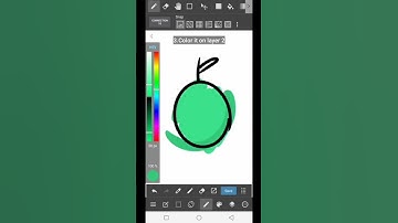 How to color under the outline in Medibang Paint Mobile