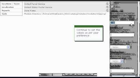 Adding shipping modules in osCommerce