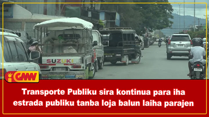 Transporte Publiku sira kontinua para iha estrada publiku tanba loja balun laiha parajen