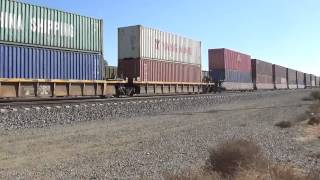 UP 7953 doublestack intermodal north [HD]