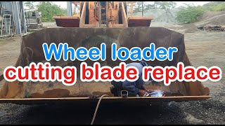 How to Replace Wheel Loader Cutting Edges | Heavy Equipment Maintenance