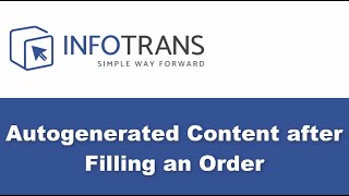 InfoTrans TMS - Autogenerated Content