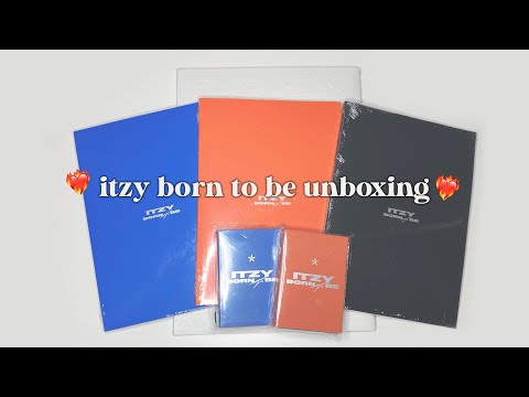 unboxing itzy born to be albums ✰ standard albums, limited edition, platform ver.