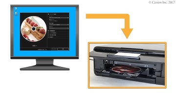 Disc label printing: from PC (Windows) (TS8100 series)