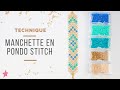 Technique | Bracelet manchette en rocaille Miyuki 11/0 technique du Pondo Stitch