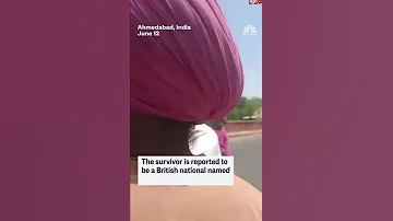 GUMZO ABIRIA PEKEE ALIYENUSIRIKA KATIKA AJALI YA NDEGE INDIA 242 WAFARIKI DUNIA NBC NEWS 