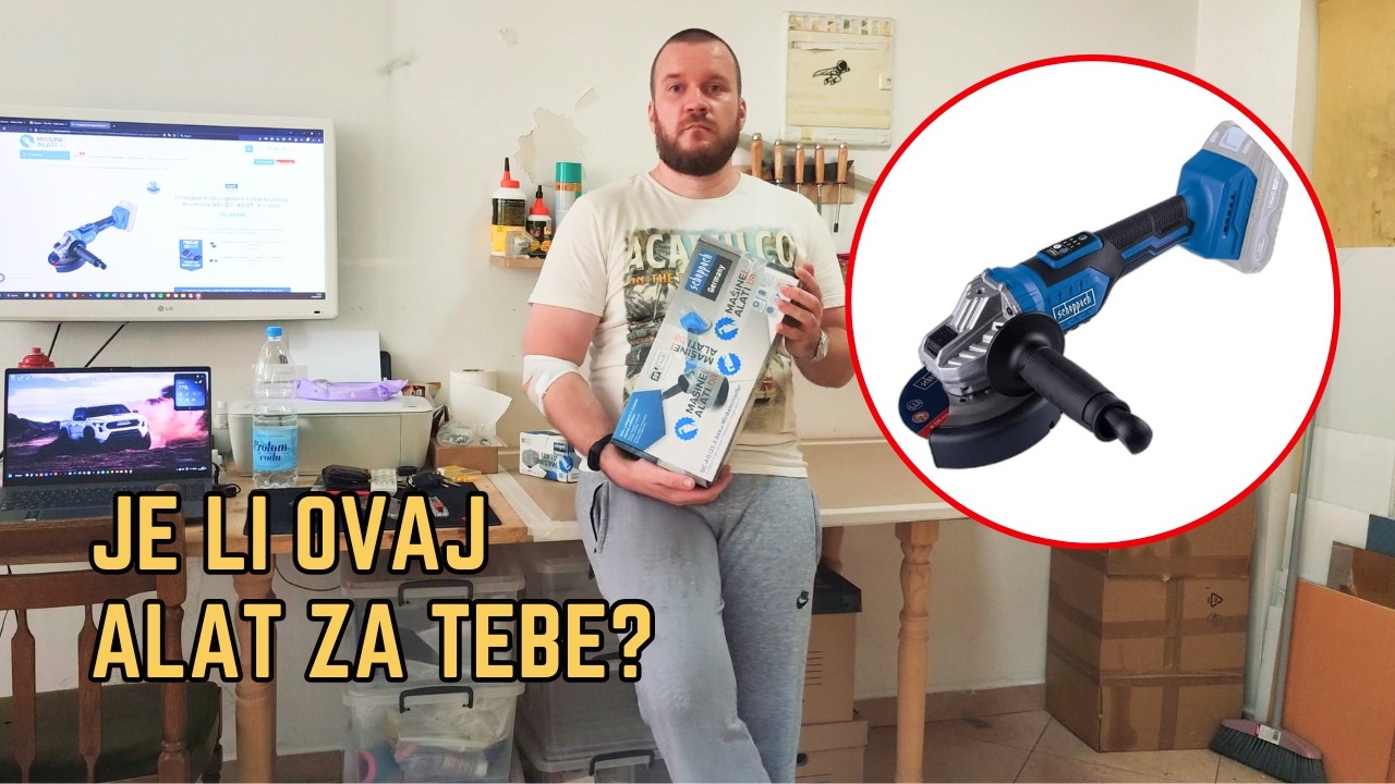 Moćna, kompaktna i bez četkica! - UNBOXING Scheppach kutne brusilice AG125-X