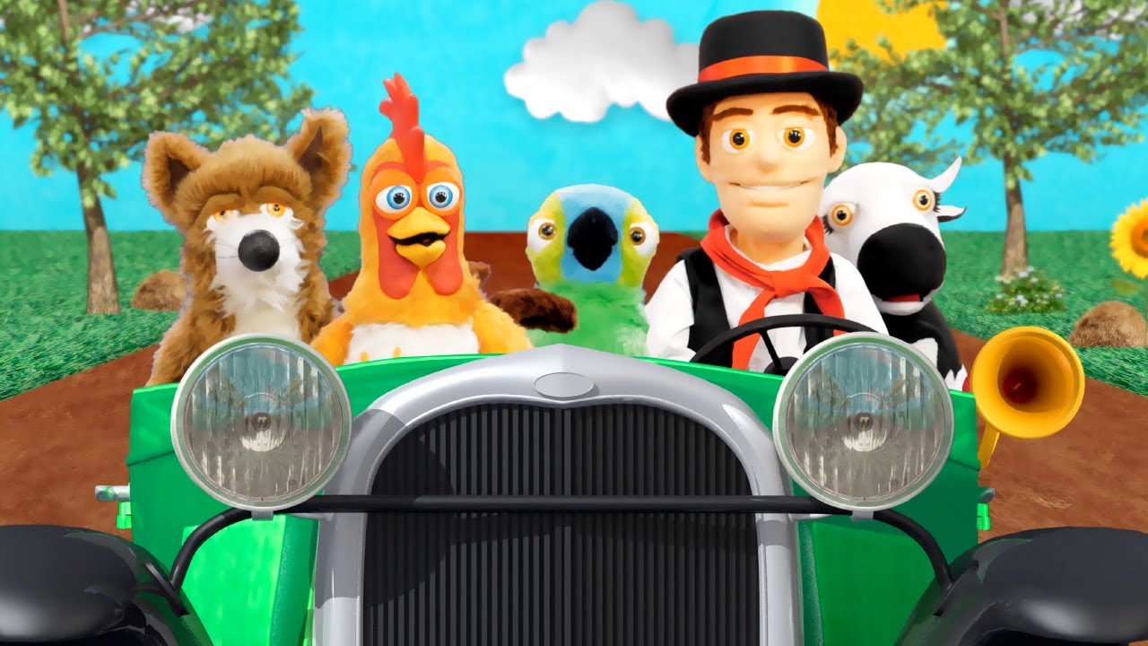 Passeando no Carro Barulhento - As Marionetes Da Fazenda | O Reino Infantil