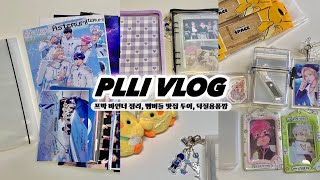 [플리로그] 플레이브맛집투어 | 프박 바인더 정리 | 예가박스 | 덕질용품깡 | 택배깡 | 포카 바인더 정리