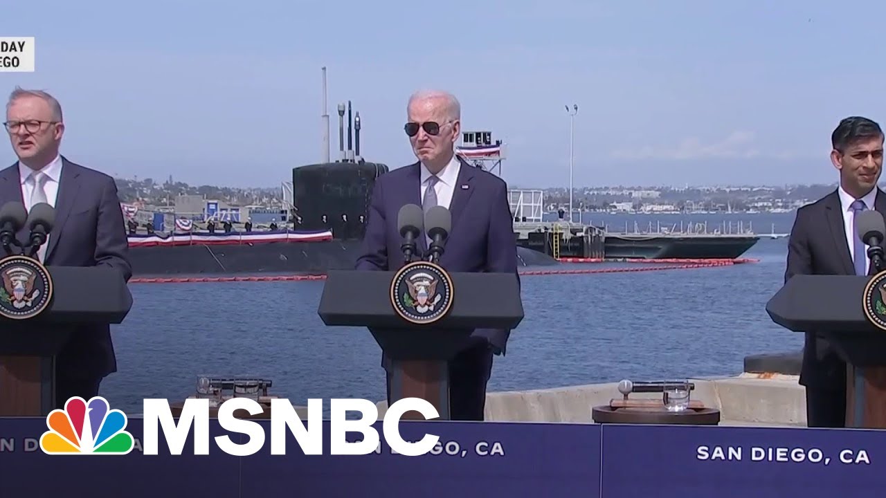 Biden unveils landmark submarine deal with Australia and Britain - YouTube