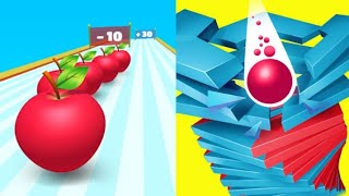 ✔Ball Stack 🆚️ Fruit Stack Juice - Max Level Stisfying Stack Games #gaming