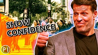 Interpersonal Communication - Appear Highly Confident Using Body Language (Tony Robbins) screenshot 3