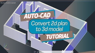 How to Convert 2d Plan to 3d Model | AutoCAD