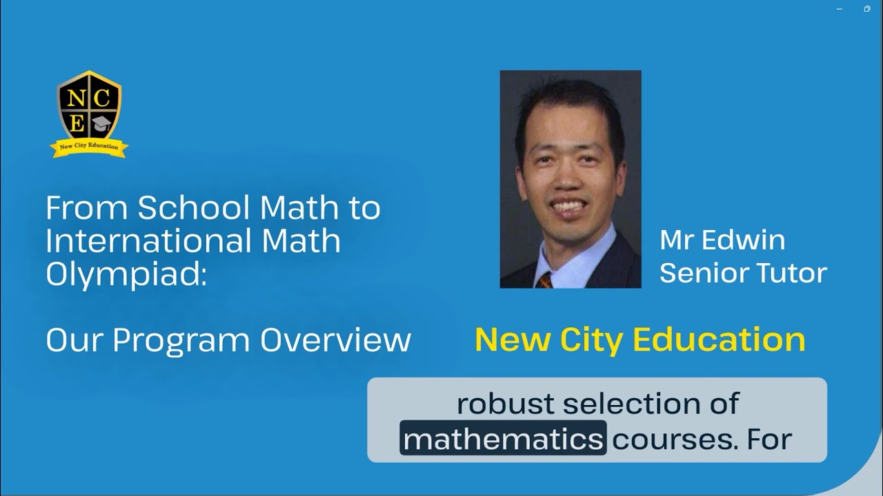 From School Math to International Math Olympiad: Our Program Overview
