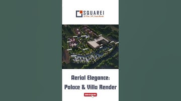Best Aerial Elegance: Palace & Villa Render | Sqaurei 3D #3DVisualizaton