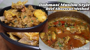 Dohmasi Shortcut | #Quick-&-Easy-Style Beef Curry | Shortcut Recipe | Khasi Kitchen