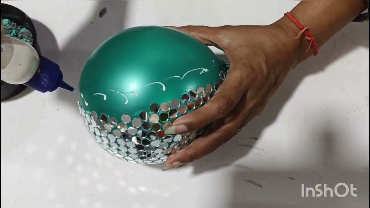 Let's make a disco light balloon #diy #craft #balloon #discolights #decorationideas