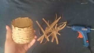 Realistic Mini Basket From Cardboard | DIY Handmade Cardboard Craft | Best Display Ideas