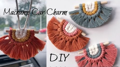 Macrame Car Charm