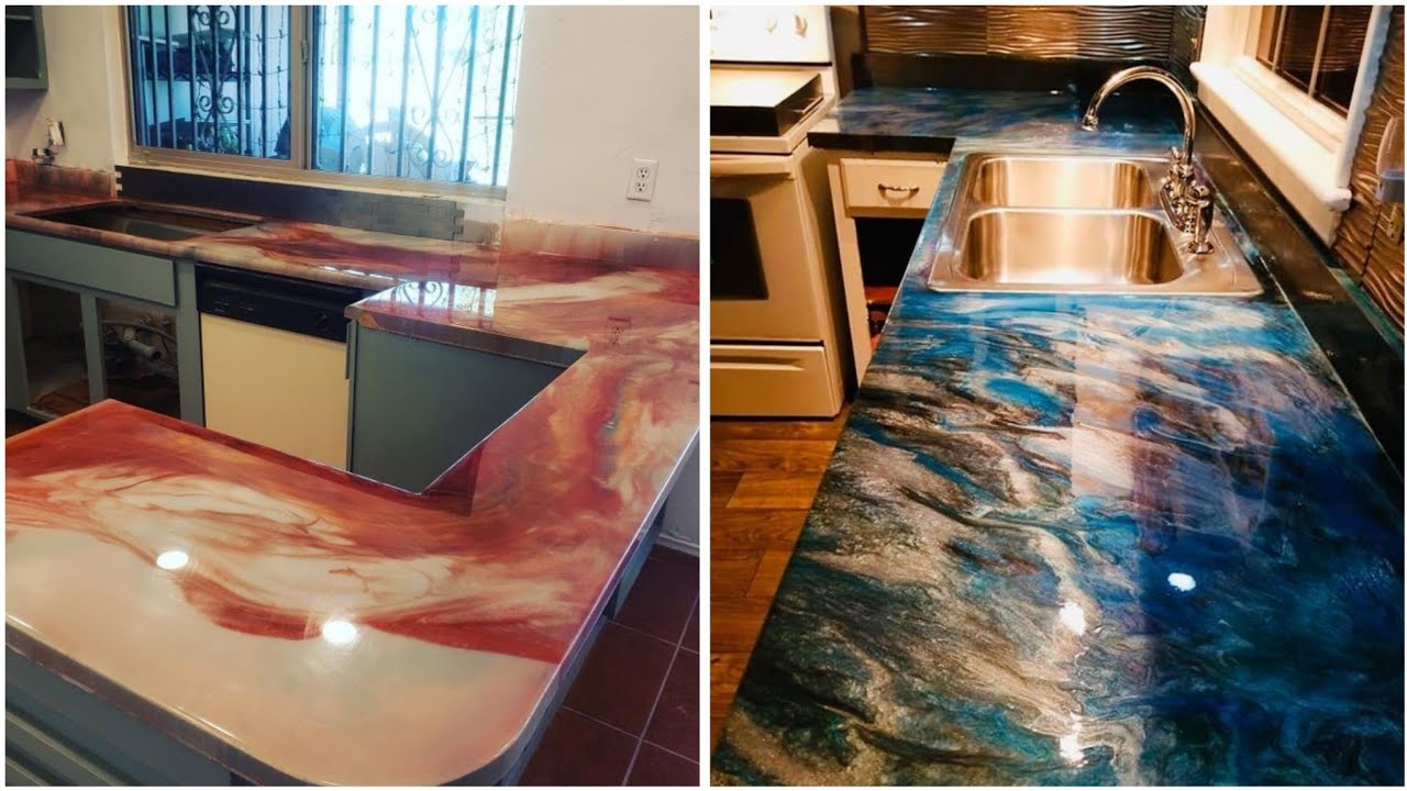 Modern Epoxy Kitchen Countertop 2025 || Epoxy Countertop Design || Kitchen Countertop Design 