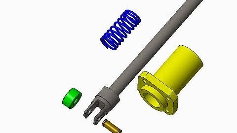Follower Assembly Components design in creo.