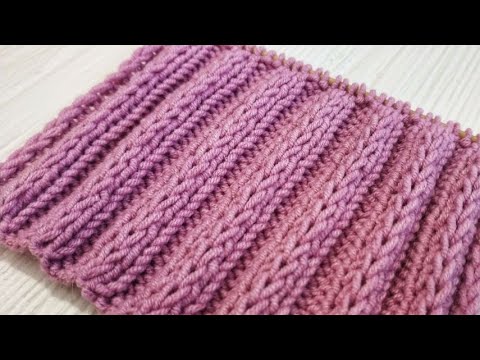 Niezwykły ściągacz na drutach | Piękny i elastyczny wzór | Knitting ribbing