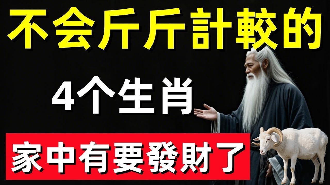 這四個生肖最不計較，人品好福氣深，家裡有一個就要旺！