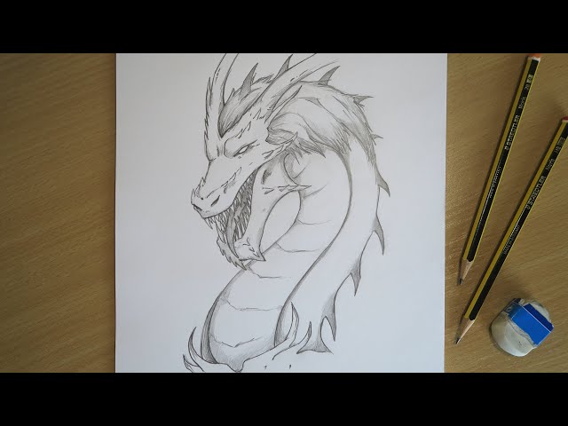 How to Draw a Dragon | Majestic & Realistic Dragon Drawing Tutorial | Learn to Draw class=