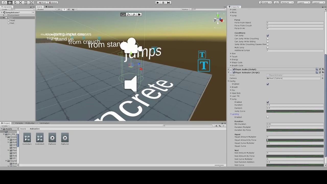 MV FPS Controller for Unity (full demo) - YouTube